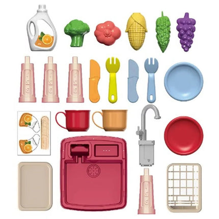 Creative Play Kitchen | Kids' Kitchen Set with Flowing Water Feature | Engaging Role-Play for Skill Development 7