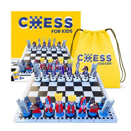Creative Play | Educational Wooden Chess Set with Colorful Pieces | Engaging Game for Strategic Thinking Development 1
