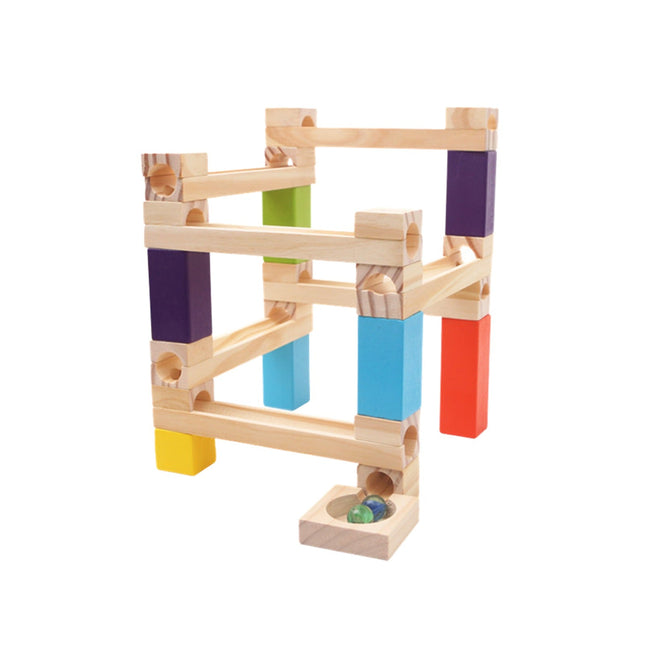 Creative Play | Educational Wooden Marble Race Track for Motor Skills Development | Fun Learning Toy for Kids Ages 3-5 0