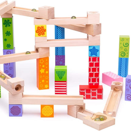Creative Play | Educational Wooden Marble Race Track for Motor Skills Development | Fun Learning Toy for Kids Ages 3-5 2