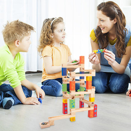 Creative Play | Educational Wooden Marble Race Track for Motor Skills Development | Fun Learning Toy for Kids Ages 3-5 4