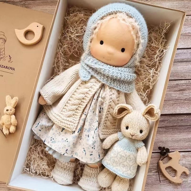 Creative Play | Handmade Waldorf Doll in Soft Fabric with Premium Mohair Hair | Unique Toy for Imaginative Adventures 0