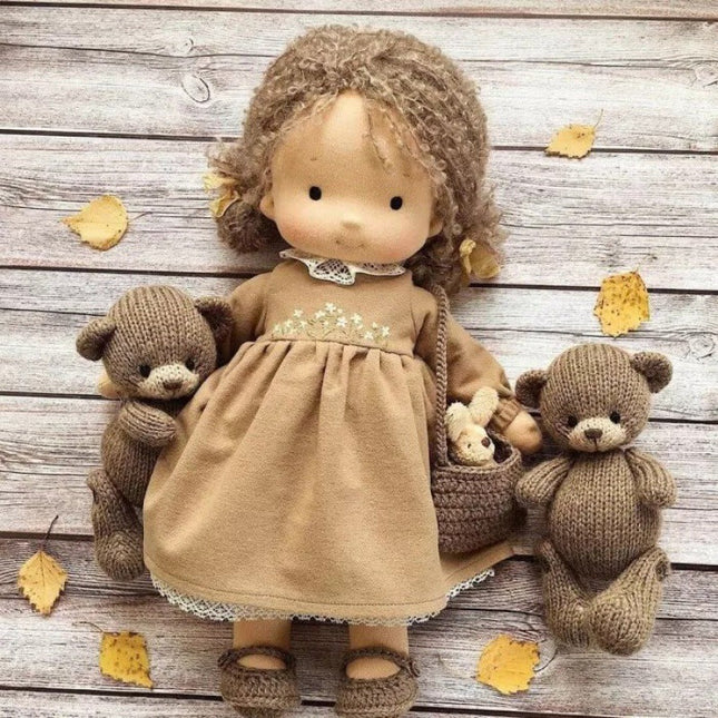 Creative Play | Handmade Waldorf Doll in Soft Fabric with Premium Mohair Hair | Unique Toy for Imaginative Adventures 1