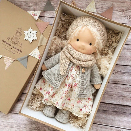 Creative Play | Handmade Waldorf Doll in Soft Fabric with Premium Mohair Hair | Unique Toy for Imaginative Adventures 10