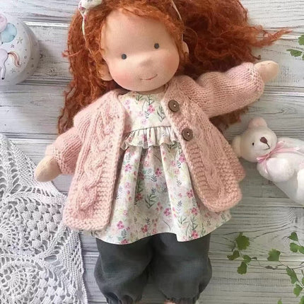 Creative Play | Handmade Waldorf Doll in Soft Fabric with Premium Mohair Hair | Unique Toy for Imaginative Adventures 17