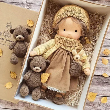 Creative Play | Handmade Waldorf Doll in Soft Fabric with Premium Mohair Hair | Unique Toy for Imaginative Adventures 4