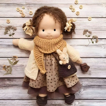 Creative Play | Handmade Waldorf Doll in Soft Fabric with Premium Mohair Hair | Unique Toy for Imaginative Adventures 8
