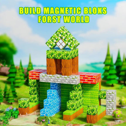 Creative Play | Magnetic Building Blocks Set for Kids with STEM Learning | Safe Educational Gift for Imagination 1