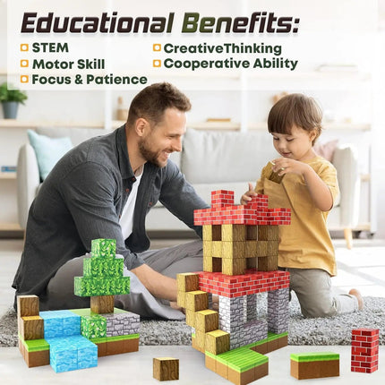 Creative Play | Magnetic Building Blocks Set for Kids with STEM Learning | Safe Educational Gift for Imagination 6