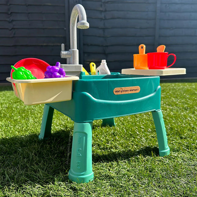 Creative Play | Standing Sink for Kids with Interactive Water Tap | Versatile Indoor and Outdoor Fun 0