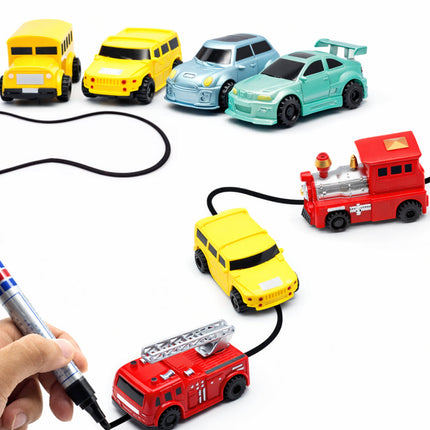 Creative Playset | Inductive Line Following Toy Car with Drawing Pen | Interactive Fun for Kids 3+ 7