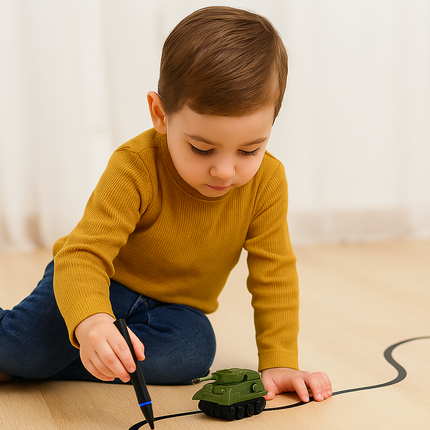 Creative Playset | Inductive Line Following Toy Car with Drawing Pen | Interactive Fun for Kids 3+ 9
