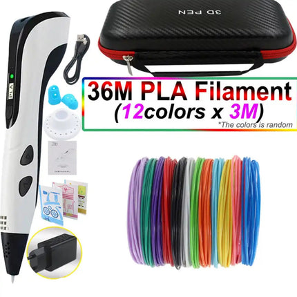 Creative Tools | 3D Pen Set with LED Display & PLA Filament | Easy-Control Drawing Tool for Imaginative Designs 16