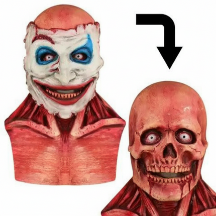 Creepy Clown | Scary Halloween Mask with Removable Layer | Full Face Design for Terrifying Costume Looks 2