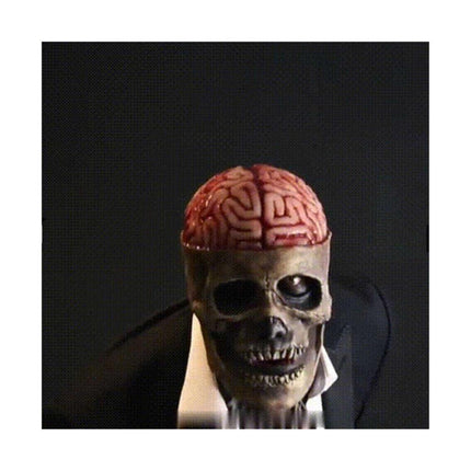 Creepy Skeleton Mask | Realistic Skull Mask with Moving Jaw for Halloween Fun 7