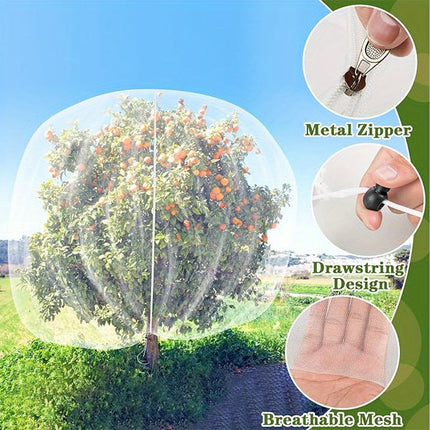 Cropshield | Fruit Protection Bags with Adjustable Drawstring Closure | Breathable Mesh for Pest Defense 2