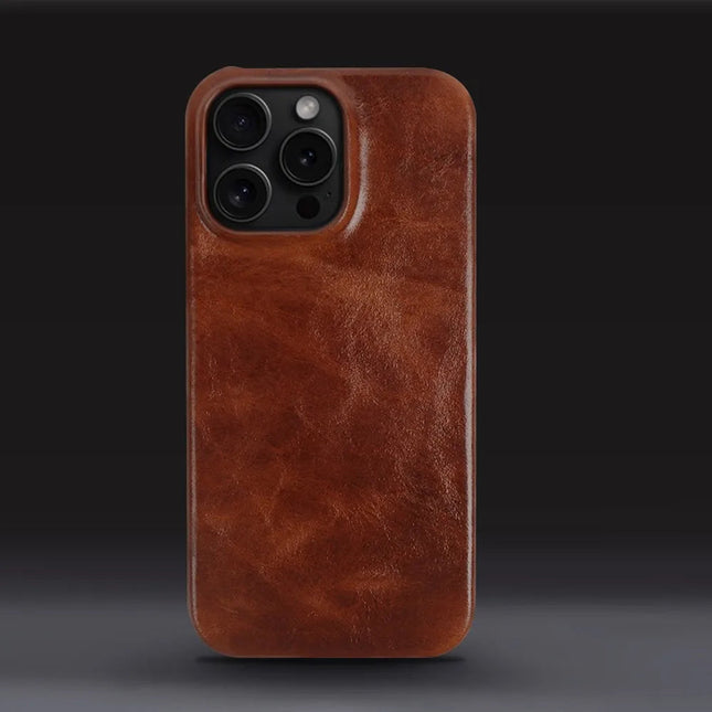Crownline | Handcrafted iPhone Case in Genuine Cowhide Leather with Secure Grip | Sleek Design for Classic Protection 0