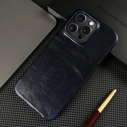 Crownline | Handcrafted iPhone Case in Genuine Cowhide Leather with Secure Grip | Sleek Design for Classic Protection 5
