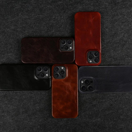 Crownline | Handcrafted iPhone Case in Genuine Cowhide Leather with Secure Grip | Sleek Design for Classic Protection 6