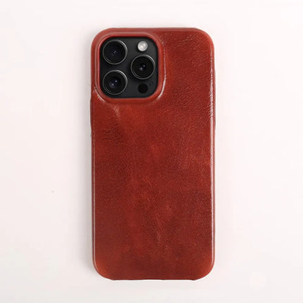 Crownline | Handcrafted iPhone Case in Genuine Cowhide Leather with Secure Grip | Sleek Design for Classic Protection 8