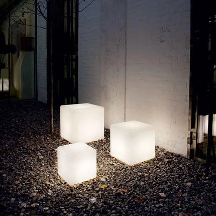 Cubic Garden Light with 16 Color Options | Weather-Resistant LED for Indoor and Outdoor Use