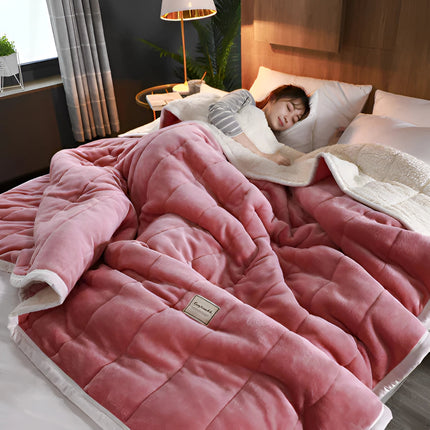 CuddleLux | Weighted Blanket with Soft Sherpa-Fleece for Stress Relief 1