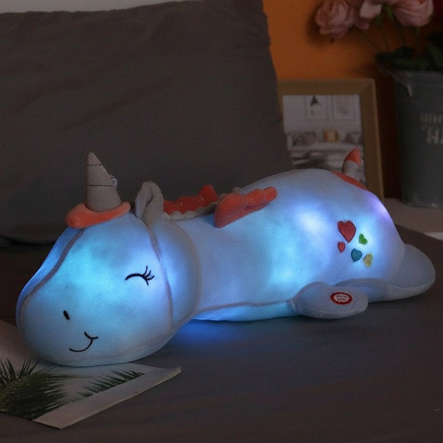 Cuddle Glow | LED Night Light Plush Unicorn with Soothing Glow | Soft Comfort for Bedtime 1