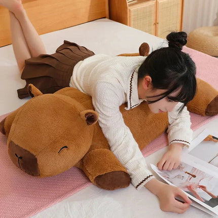 Cuddly Capybara Plush Toy | Giant Support Pillow with Soft Fluffy Fabric | Ideal Comfort for Relaxation and Gifting 2