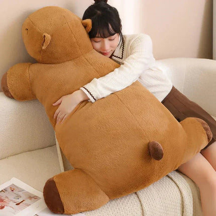 Cuddly Capybara Plush Toy | Giant Support Pillow with Soft Fluffy Fabric | Ideal Comfort for Relaxation and Gifting 3