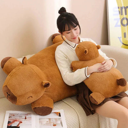 Cuddly Capybara Plush Toy | Giant Support Pillow with Soft Fluffy Fabric | Ideal Comfort for Relaxation and Gifting 4