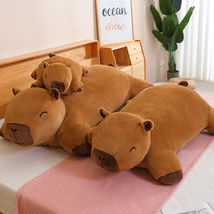 Cuddly Capybara Plush Toy | Giant Support Pillow with Soft Fluffy Fabric | Ideal Comfort for Relaxation and Gifting 5