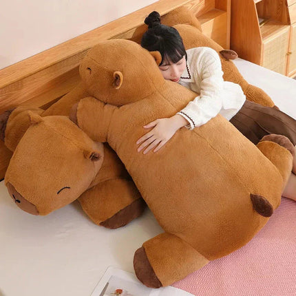 Cuddly Capybara Plush Toy | Giant Support Pillow with Soft Fluffy Fabric | Ideal Comfort for Relaxation and Gifting 8