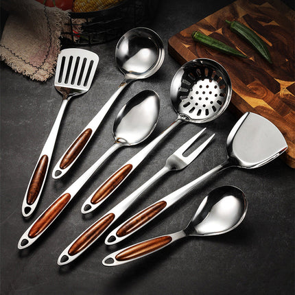 Culinary Collection | Stainless Steel Kitchen Utensil Set with Ergonomic Handles | Essential Cooking Tools for Professional Chefs 0