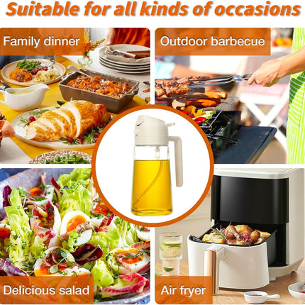 Culinary Essentials | 2-in-1 Olive Oil Sprayer with Dual Functionality | Precise Dispensing for Healthier Cooking 4