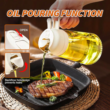 Culinary Essentials | 2-in-1 Olive Oil Sprayer with Dual Functionality | Precise Dispensing for Healthier Cooking 6