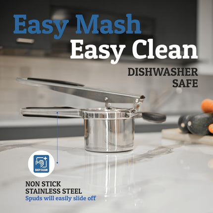 Culinary Essentials | Stainless Steel Potato Ricer with Large Capacity | Effortless Mashed Potatoes for Family Meals 3