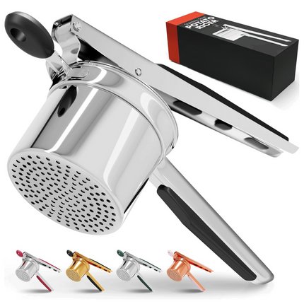 Culinary Master | Heavy Stainless Steel Potato Masher with 15oz Capacity | Durable Tool for Perfectly Smooth Mashed Potatoes 5