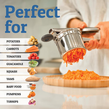 Culinary Master | Heavy Stainless Steel Potato Masher with 15oz Capacity | Durable Tool for Perfectly Smooth Mashed Potatoes 8