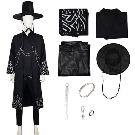 Cultural Costume Collection | Korean Hanbok Cosplay Outfit with Hat & Accessories | Perfect for Halloween and Themed Events 4