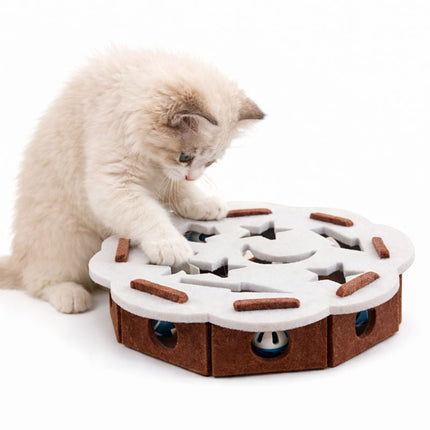 Curious Cat | Interactive Cat Toy with Hidden Ball & Soft Tunnels | Engaging Play for Indoor Cats 4