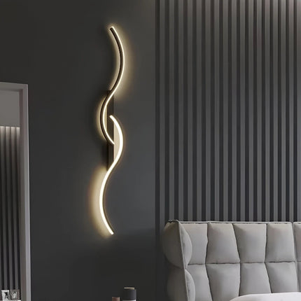 Curved Wall Sconce Light | Modern LED Design with Energy-Efficient Illumination | Versatile Wall Decor for Ambient Lighting 5