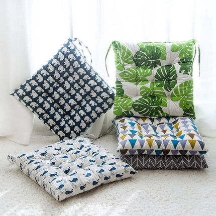 Dining Chair Cushion with Cotton Linen Cover, Reversible Floor Cushion for Window Seat – image 6