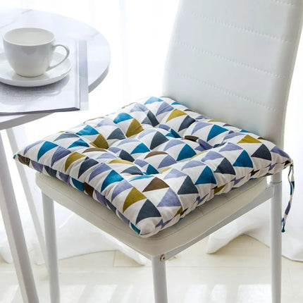 Chair Seat Cushion, Dining Chair Cushion with Cotton Linen Cover, Reversible Floor Cushion for Window Seat