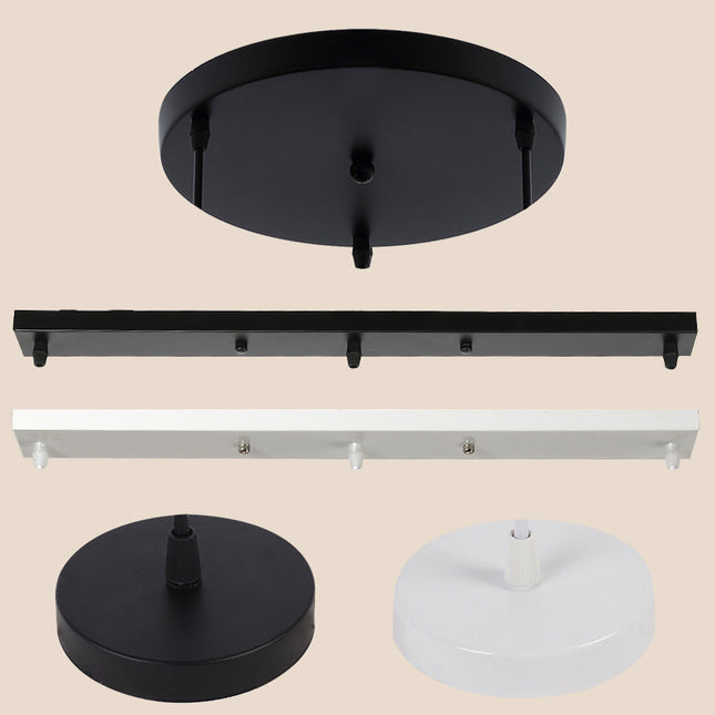 Customizable Canopy Base for Pendant Lights | Durable Iron Design for Vintage Home Decor 1