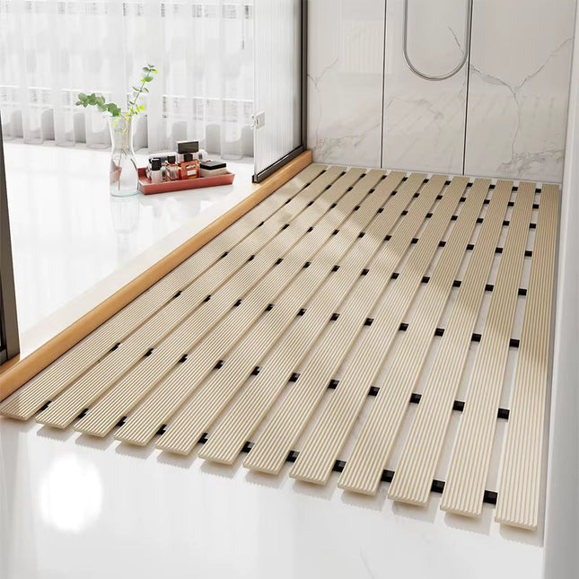 Customizable Non Slip Bath Mat with Quick Drainage Grooves | Safe Shower Mat for Ultimate Security 0