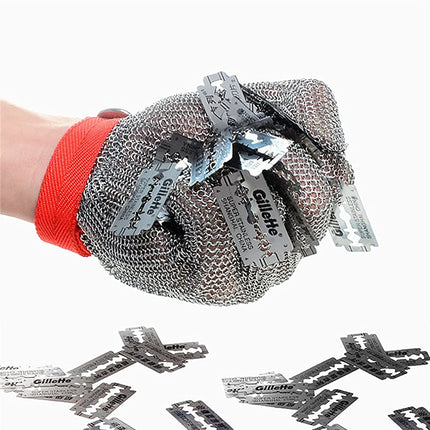 Cut-Resistant Glove | Stainless Steel Protection with Adjustable Strap | Safety Gear for Kitchen and Workshop 1