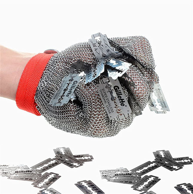 Cut-Resistant Glove | Stainless Steel Protection with Adjustable Strap | Safety Gear for Kitchen and Workshop 1
