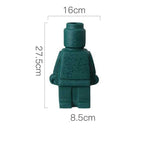 Large: 27.5 x 16 x 8.5 cm / Green