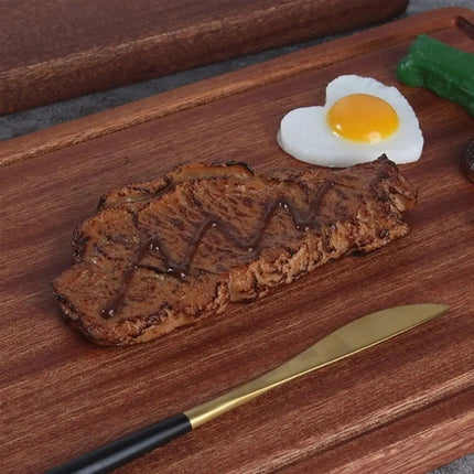 Solid Wood Chopping Board with Leather Loop – image 5