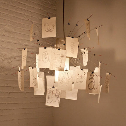 Modern Chandelier DIY Pendant Light with Custom Photo Panels – image 11